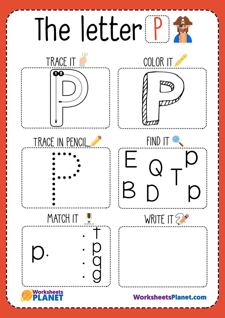 Letter P Worksheet