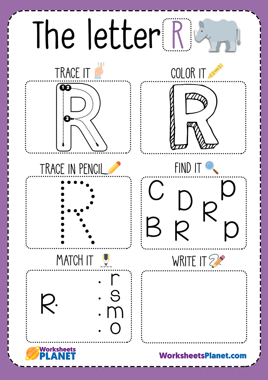 r worksheet speech therapy