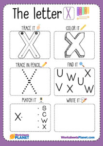 Letter X Worksheet