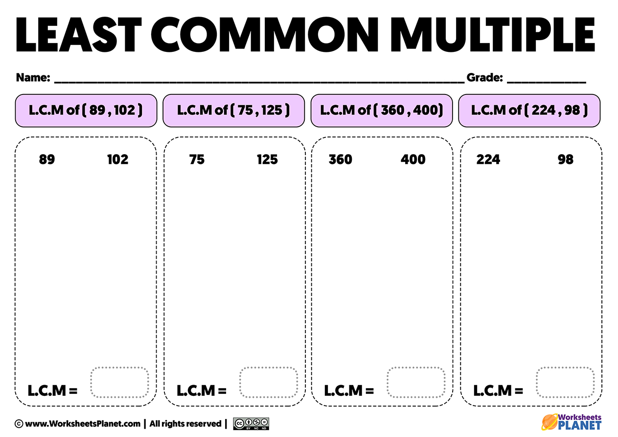 lowest-common-multiple-worksheets