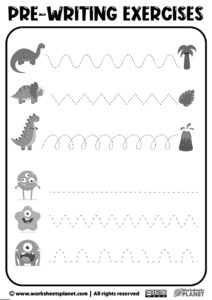 Pre Writing Activities Worksheets