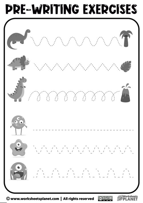 Printable Prewriting Activities for Preschoolers