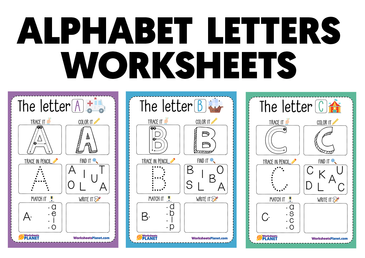 printable alphabet letters worksheets super pack