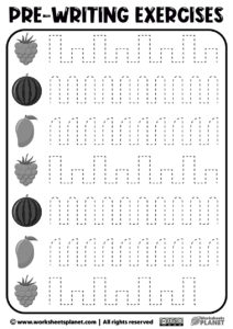 Printable Pre Writing Worksheets Pdf