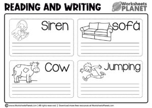 Printable Reading And Writing Worksheets