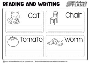 Writing Words Worksheets