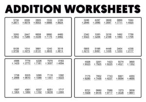 Addition Worksheets