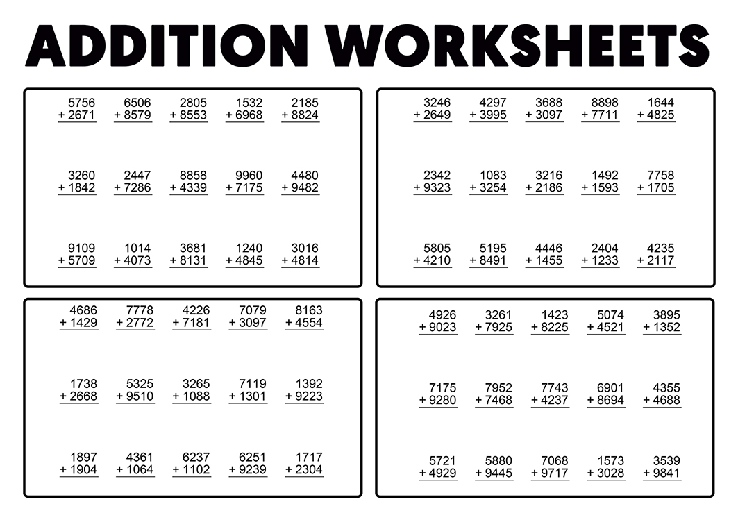 Addition Worksheets