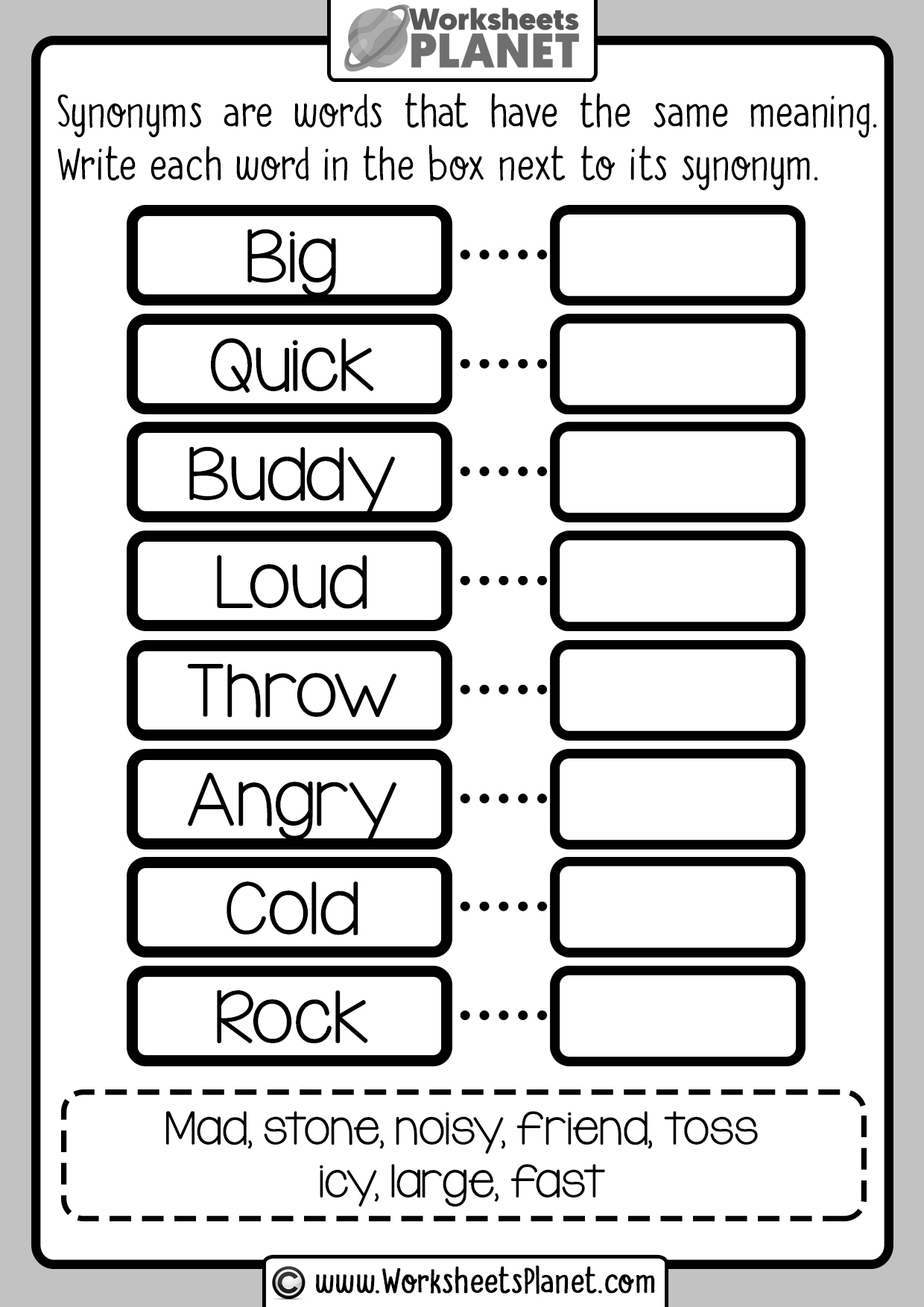 Learning English Synonyms  Learn english, Synonym worksheet