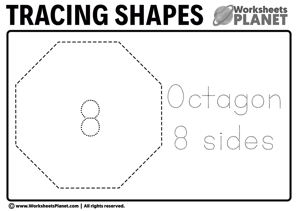 Tracing Octagon Worksheet