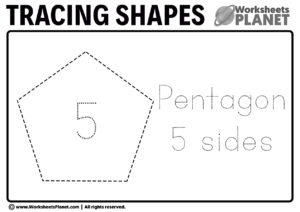 Tracing Pentagon Worksheet