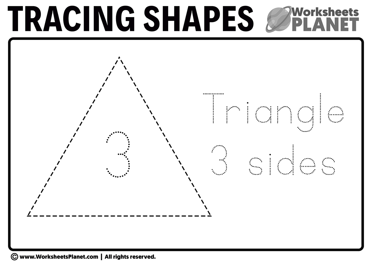 Tracing Triangle Worksheet