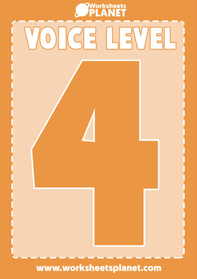 Classroom Management | Voice Levels Chart for Primary Kids
