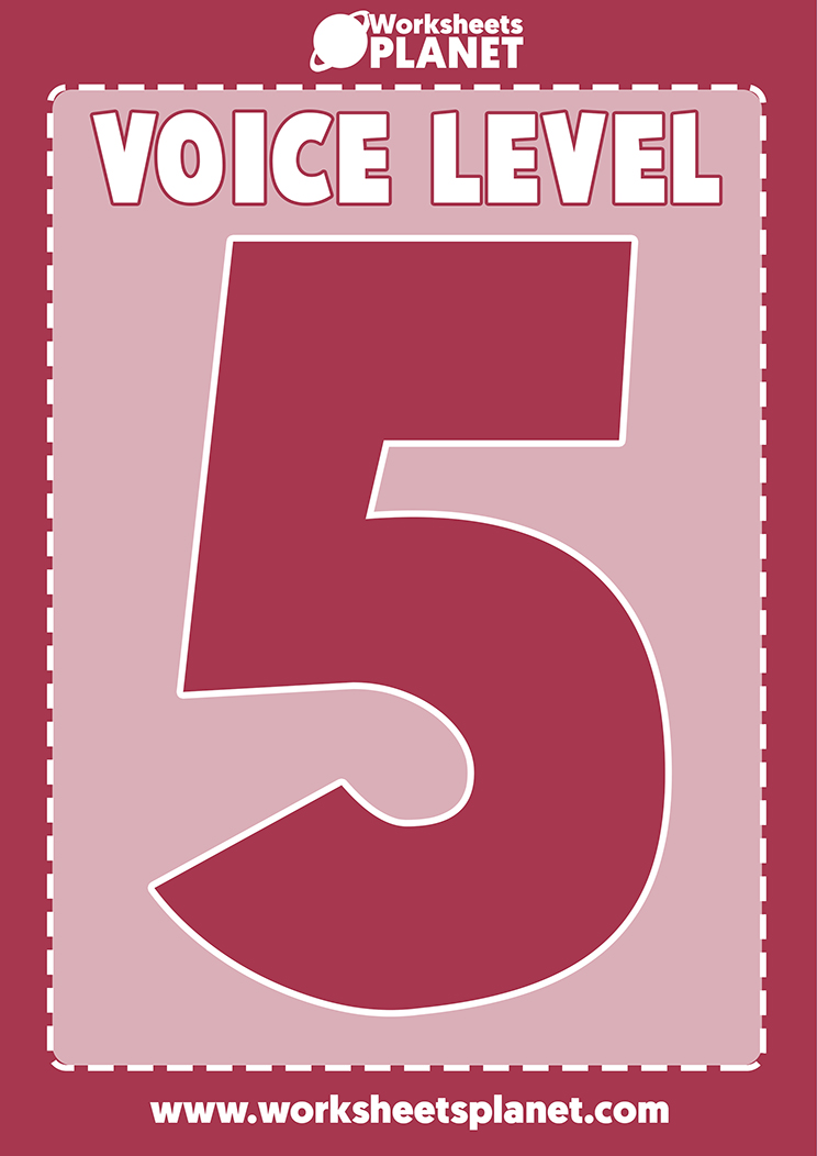 Voice Levels Chart Classroom
