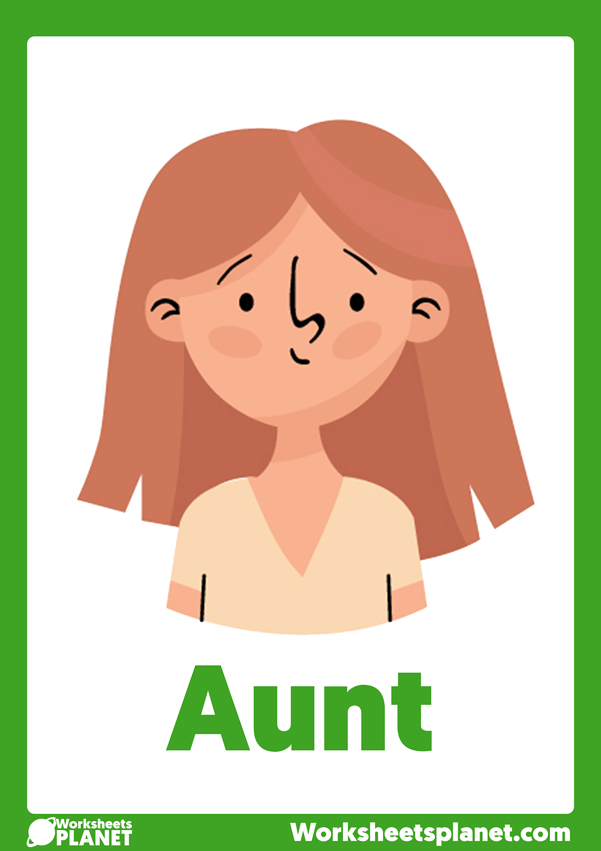 Aunt Flashcard