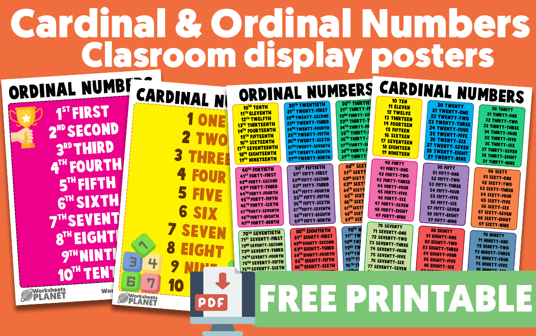 Ordinal Numbers - Inglês