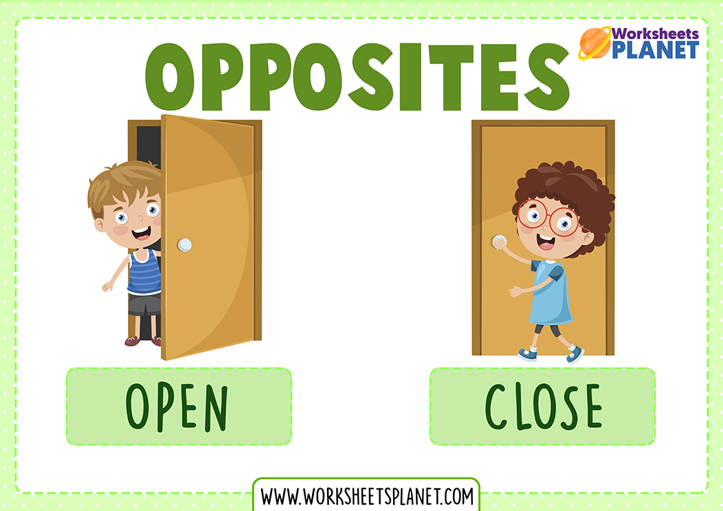 Opposite Words For Closed And Open 293156 Vector Art At, 51% OFF