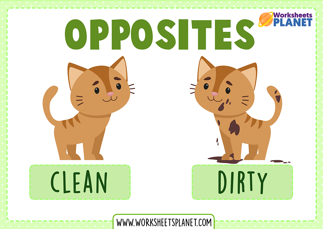 Opposite clean. Opposites Flashcards. Opposite adjectives Flashcards.