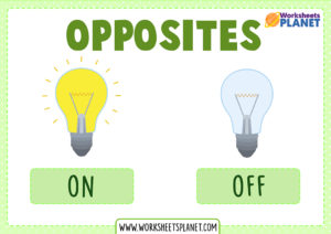Flashcards Opposites Esl