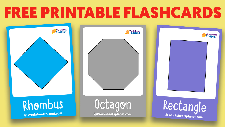 Geometry Shapes Flashcards For Kids