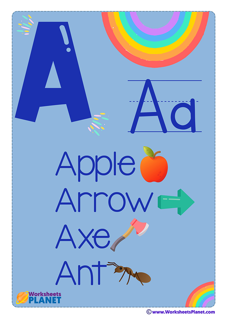 Letter A Flashcard