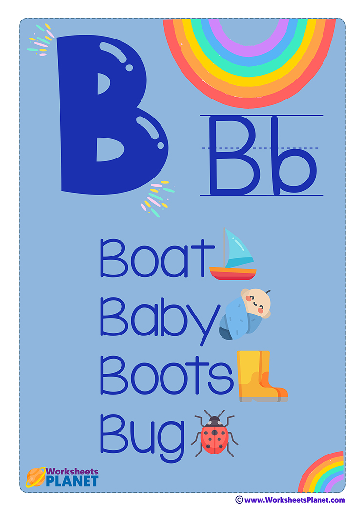 Letter B Flashcard