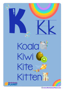 Letter K Flashcard