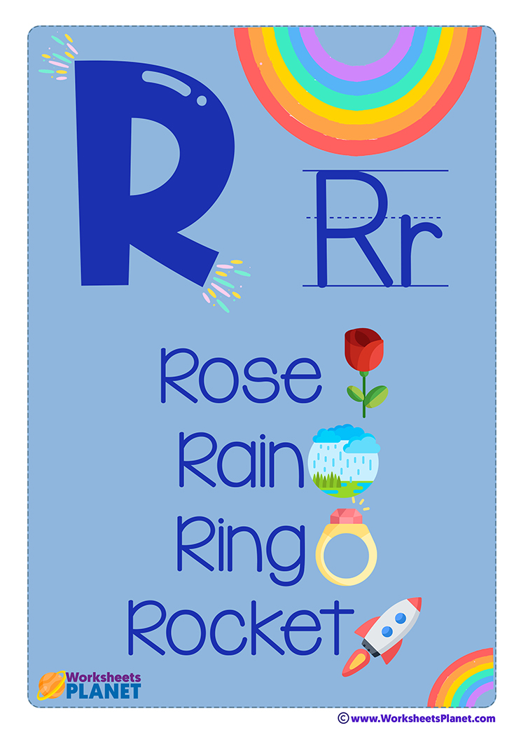 Letter R Flashcard