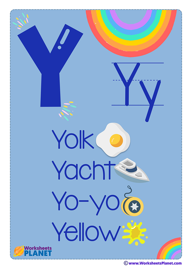 Letter Y Flashcard