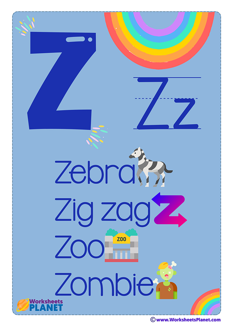 Letter Z Flashcard