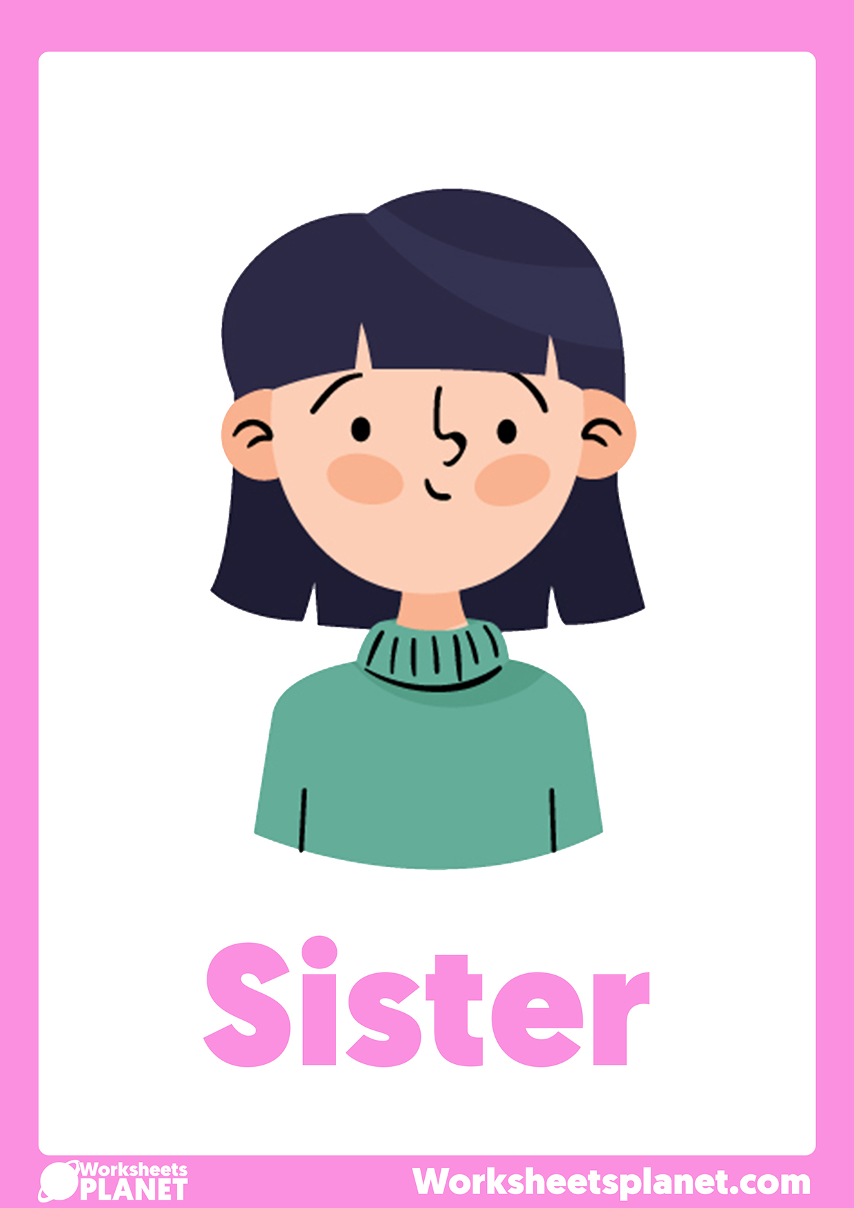 Sister Flashcard