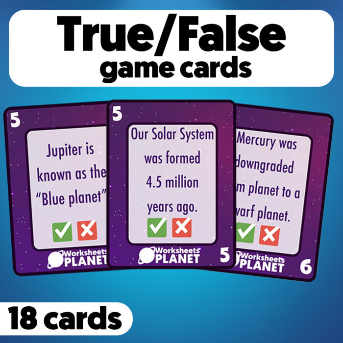 Solar System Game Cards
