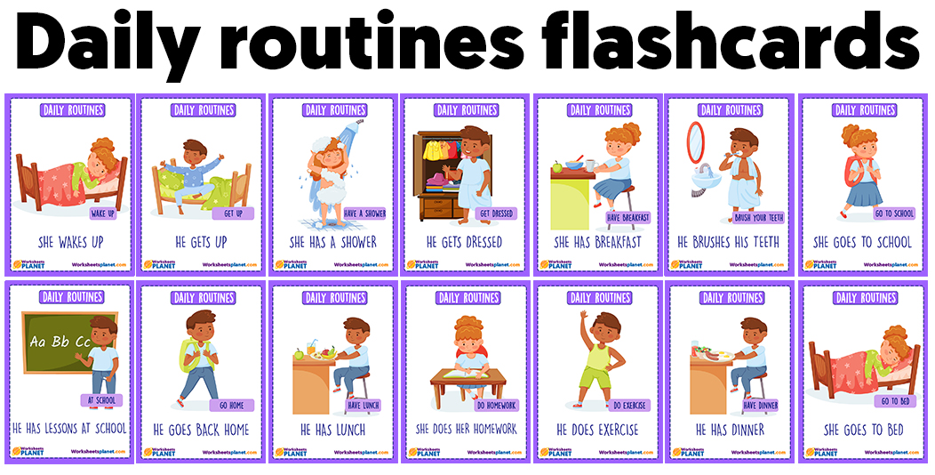 Daily Routine Pdf Free Printable Routine Cards