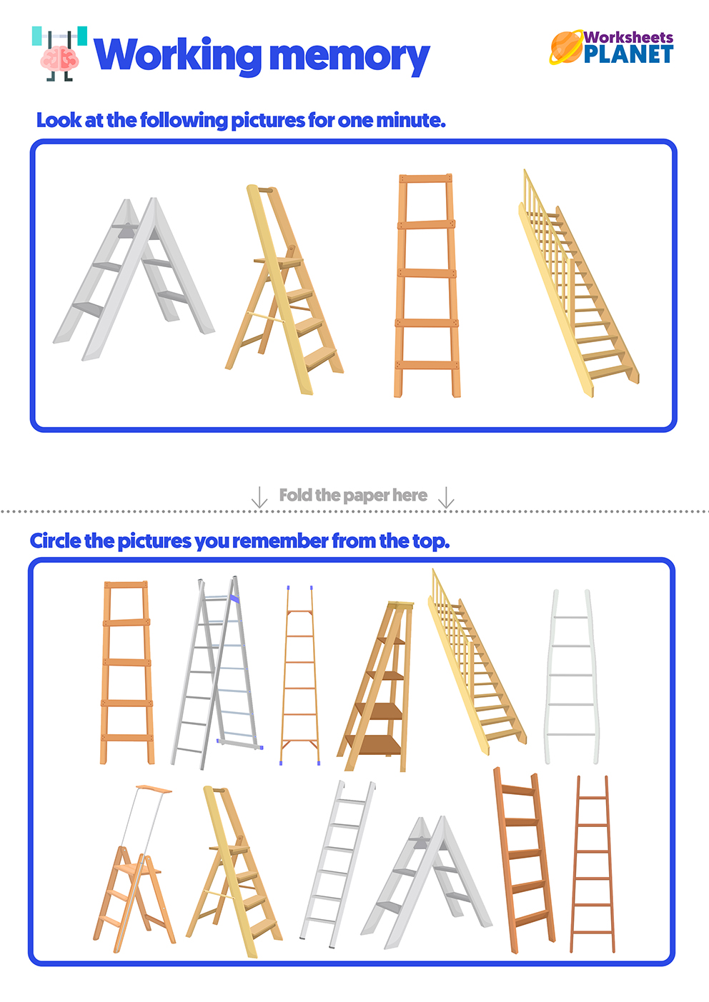 Working Memory Practice Activity