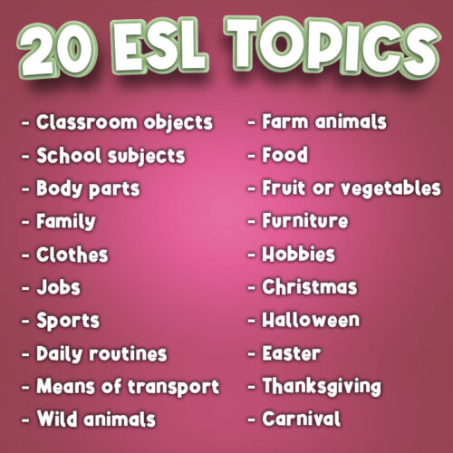 ESL Vocabulary Games