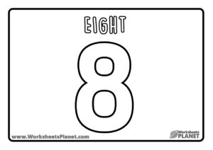 Number 8 For Coloring