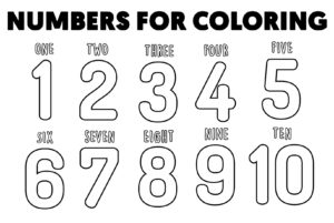 Numbers For Coloring