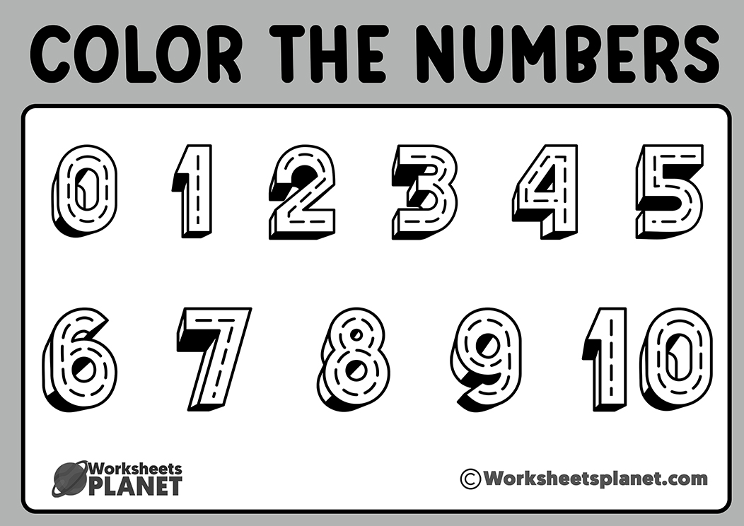 1 10 Coloring Numbers