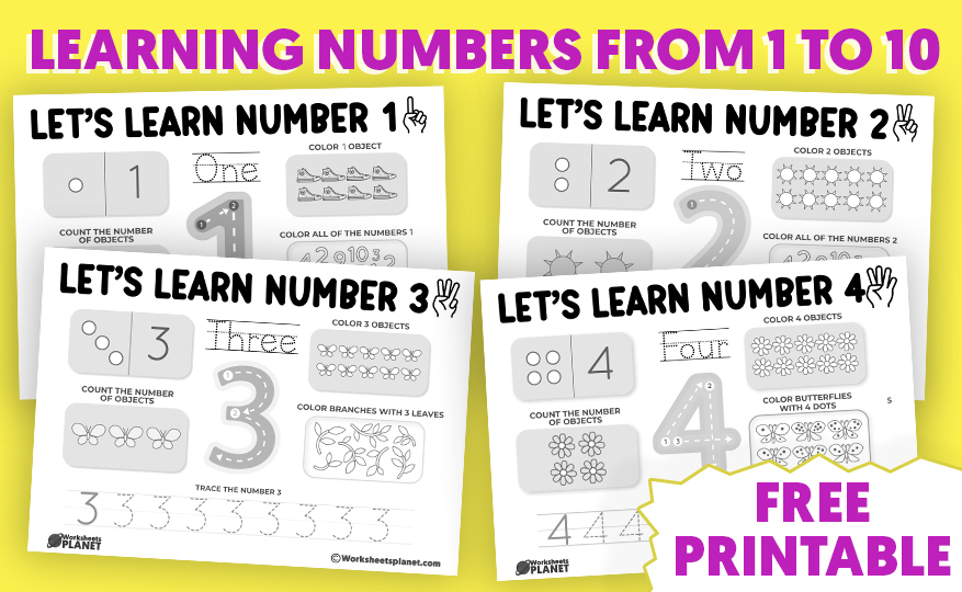 Learning Numbers 1 10