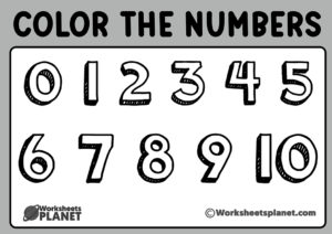 Numbers Coloring Pages