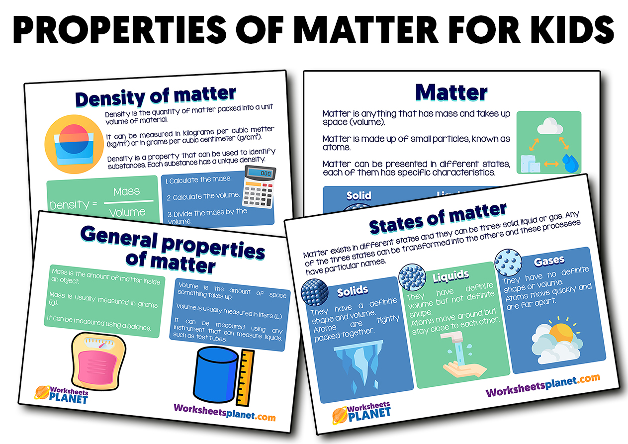 What is Matter and its Properties (Learning Videos For Kids) - Properties  Of Matter 
