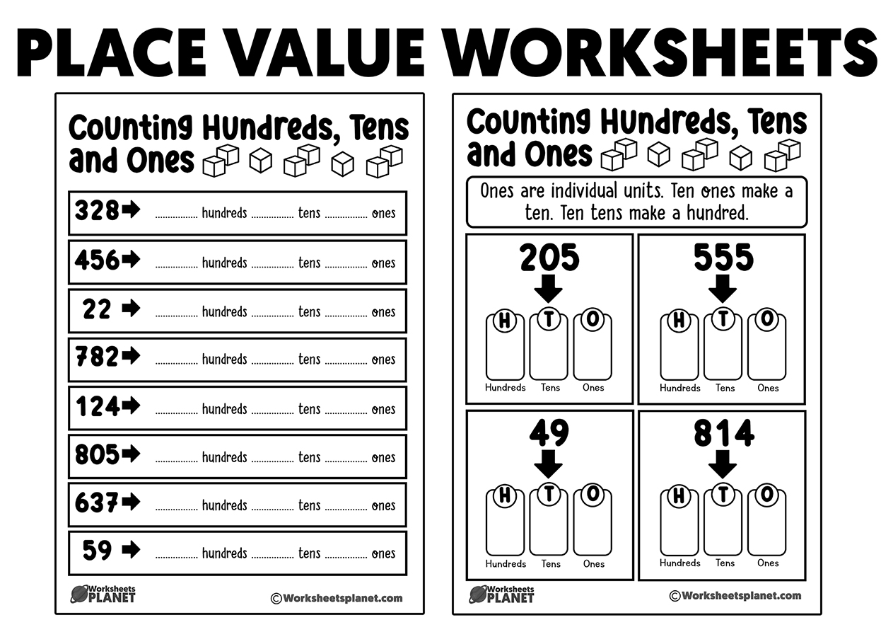 Place Value Worksheets