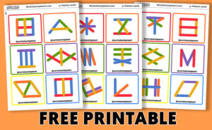 Popsicle Stick Shape Cards