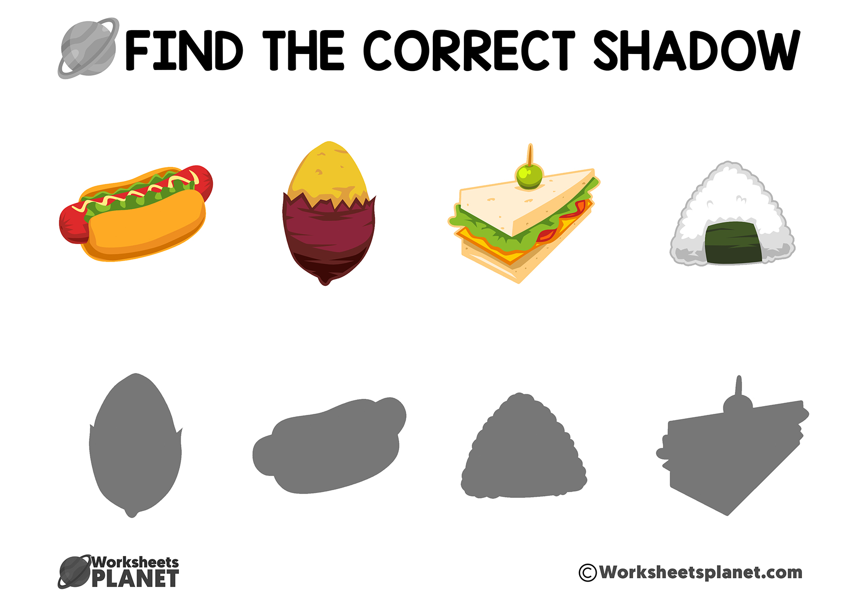 Find The Shadow Activity