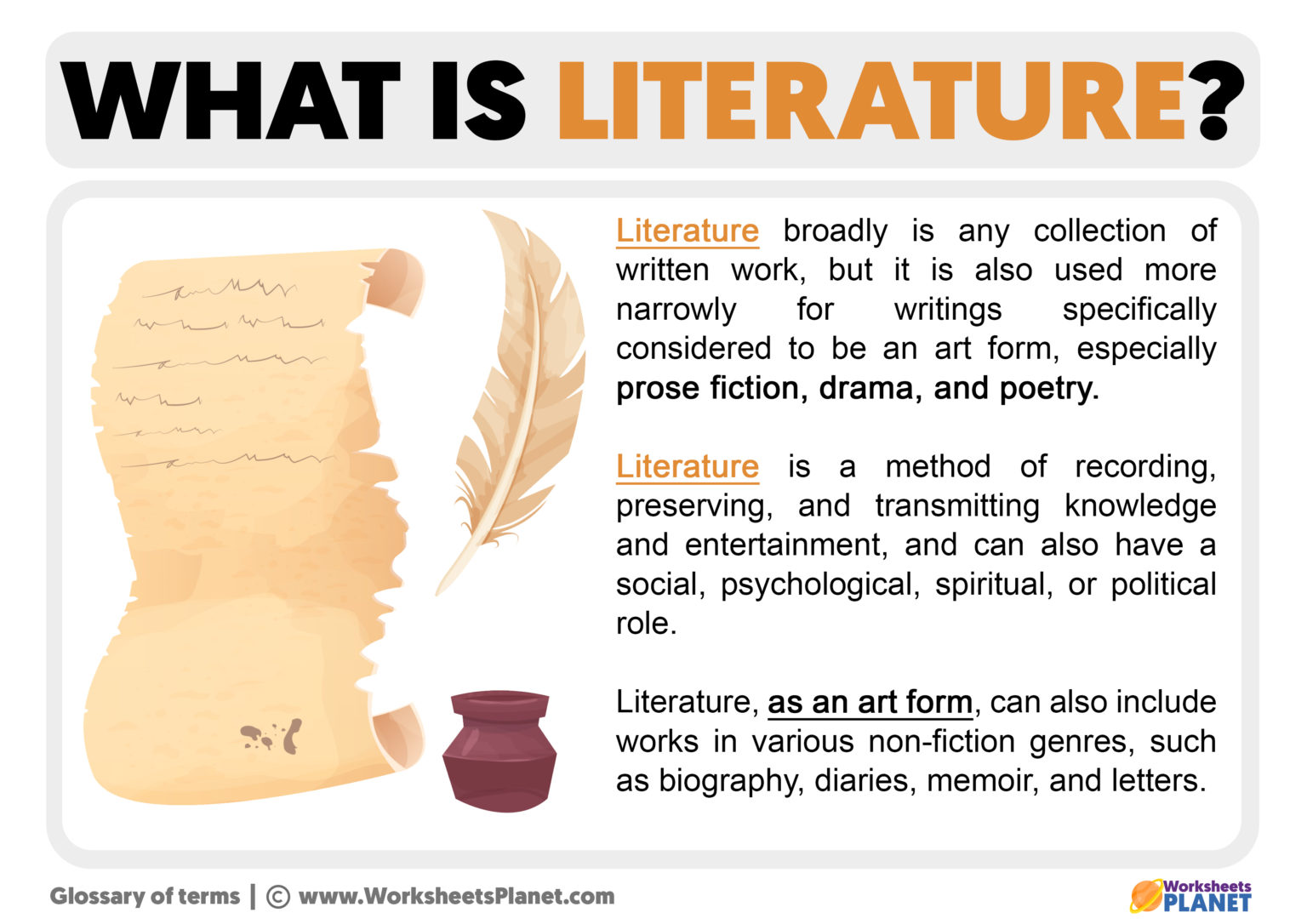 earlier literature meaning