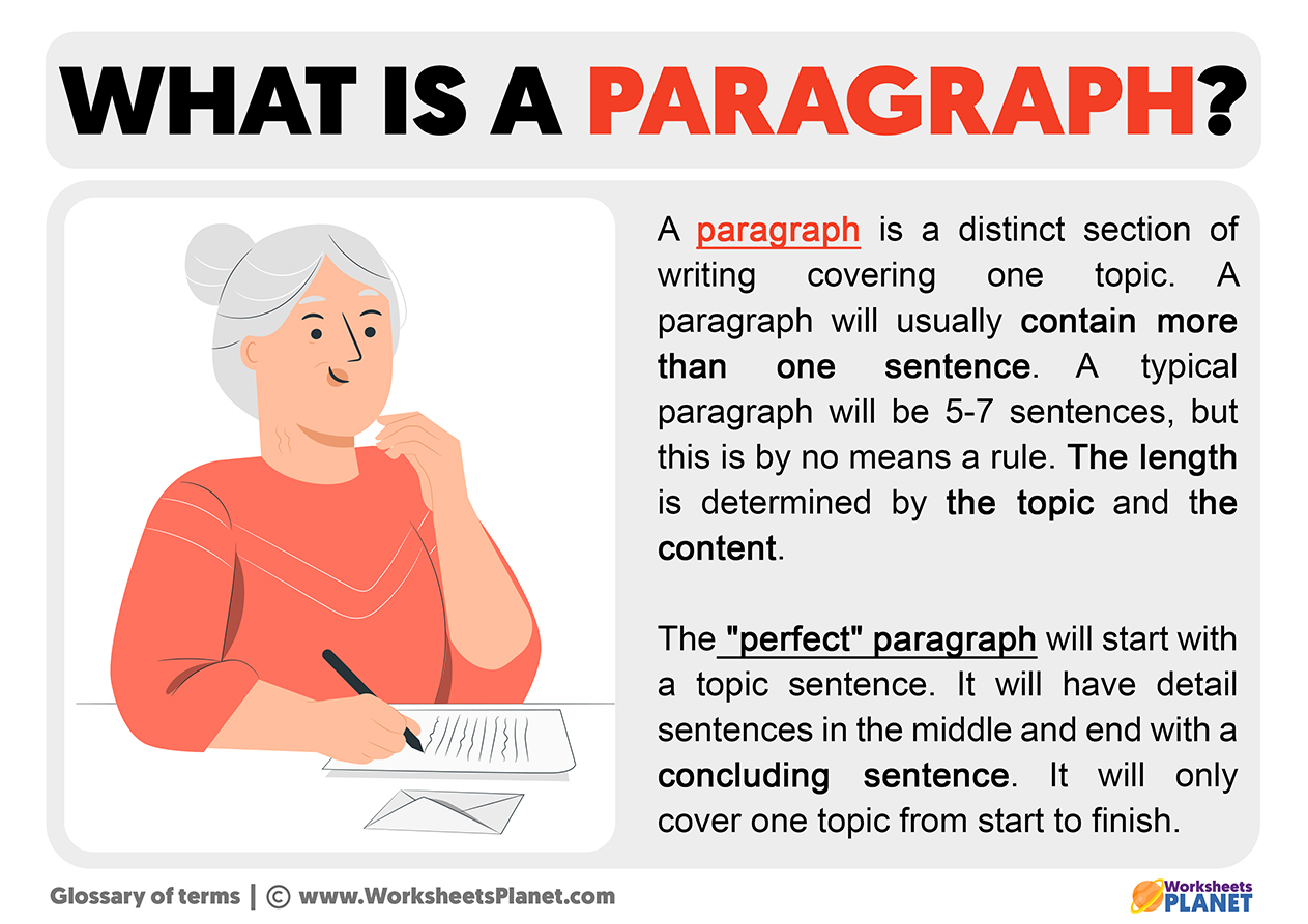 What is a Paragraph | Meaning & Definition of Paragraph