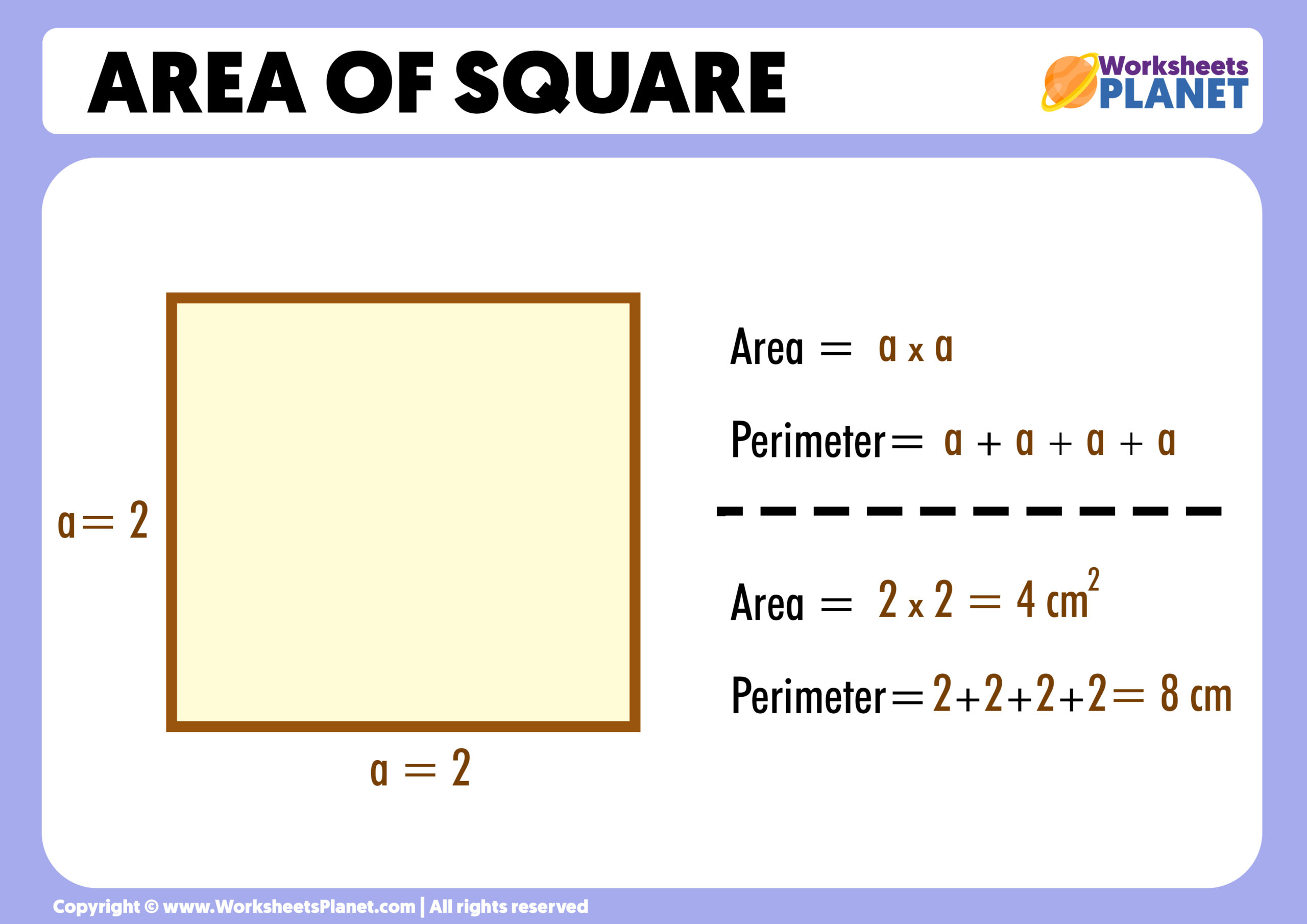 area of square assignment expert