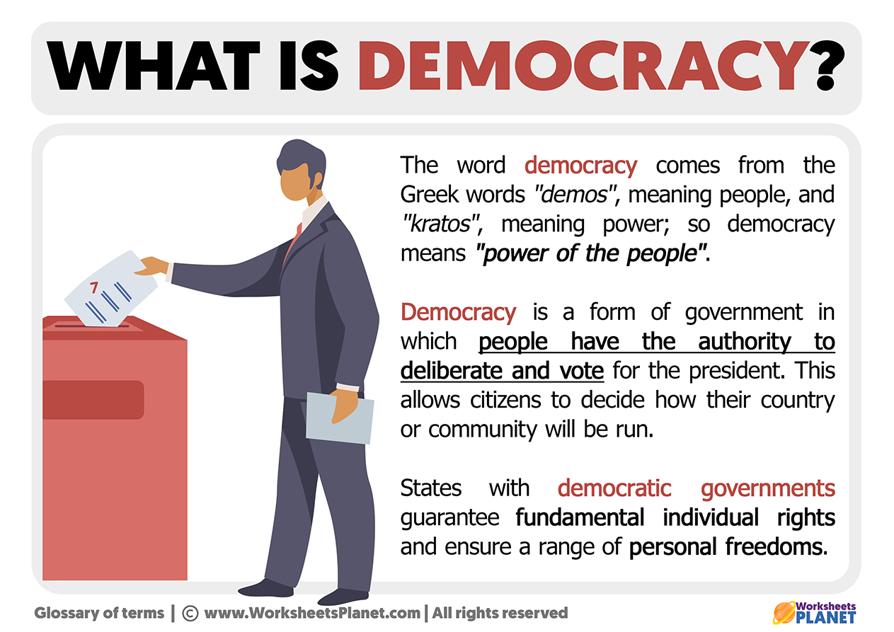 define democracy in civic education