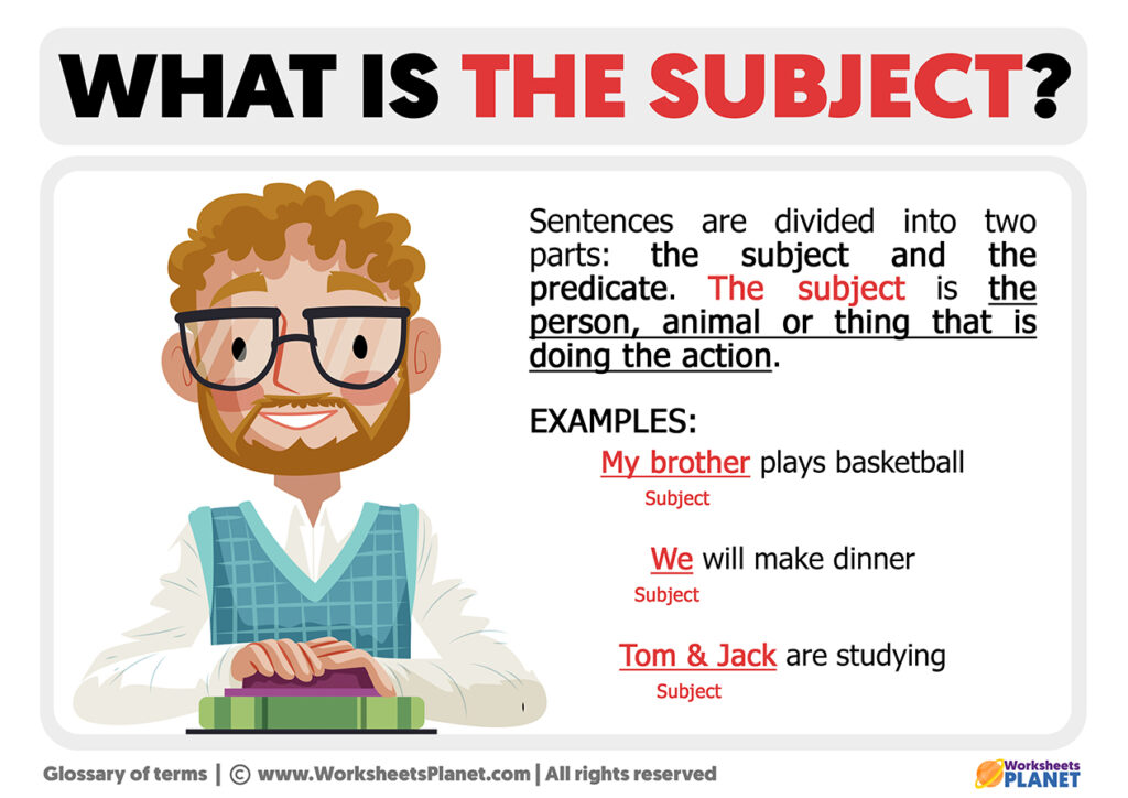 What Is The Subject Definition Of Subject