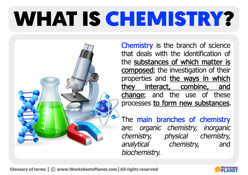 What is chemistry definition of chemistry